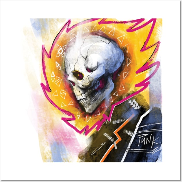 Ghostrider Wall Art by MikeKevan